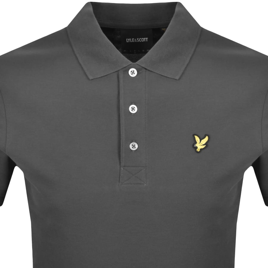 Image number 2 for Lyle And Scott Plain Polo T Shirt Grey