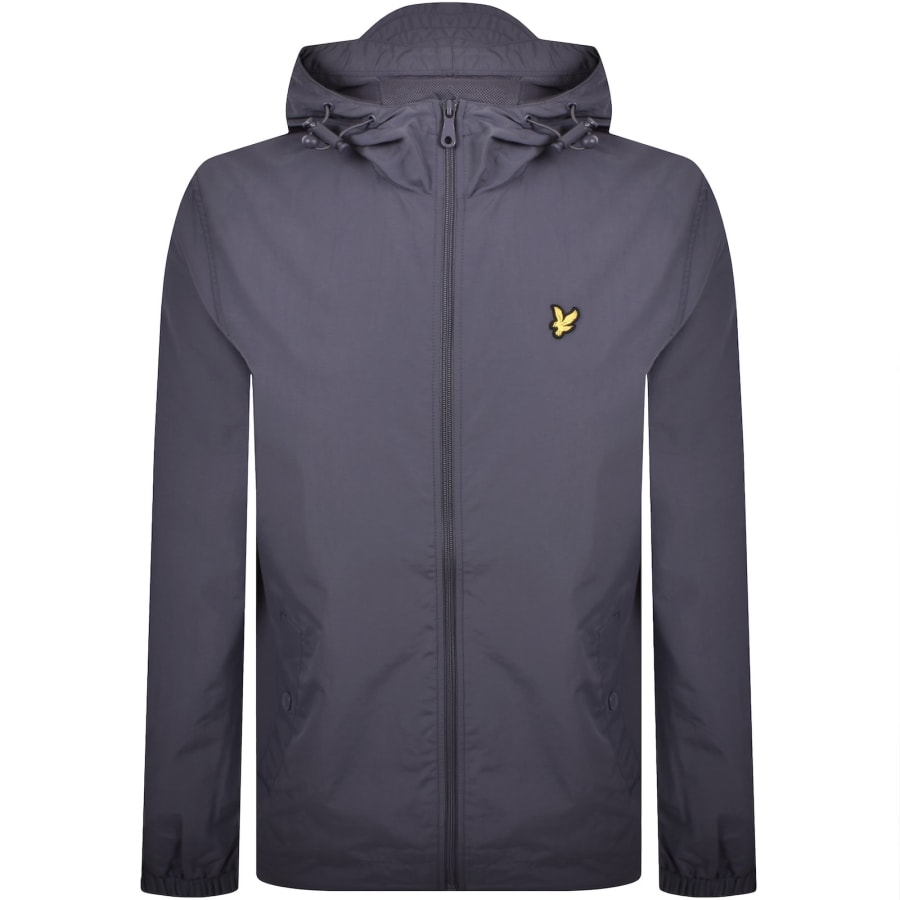 Image number 1 for Lyle And Scott Hooded Pocket Jacket Grey