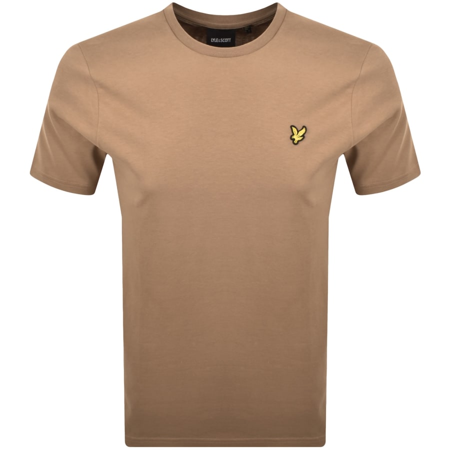 Image number 1 for Lyle And Scott Crew Neck T Shirt Brown