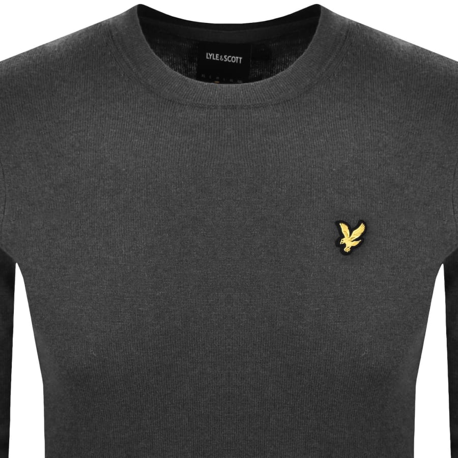 Image number 2 for Lyle And Scott Cotton Merino Jumper Grey