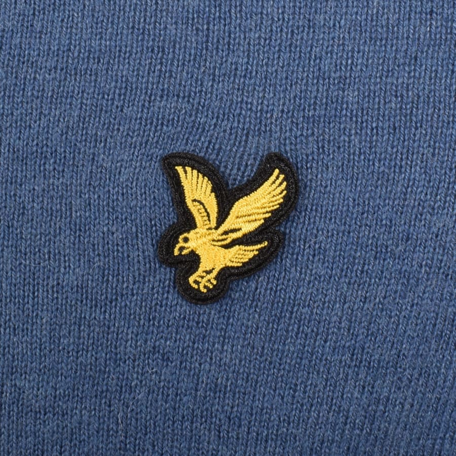 Image number 3 for Lyle And Scott Cotton Merino Jumper Blue