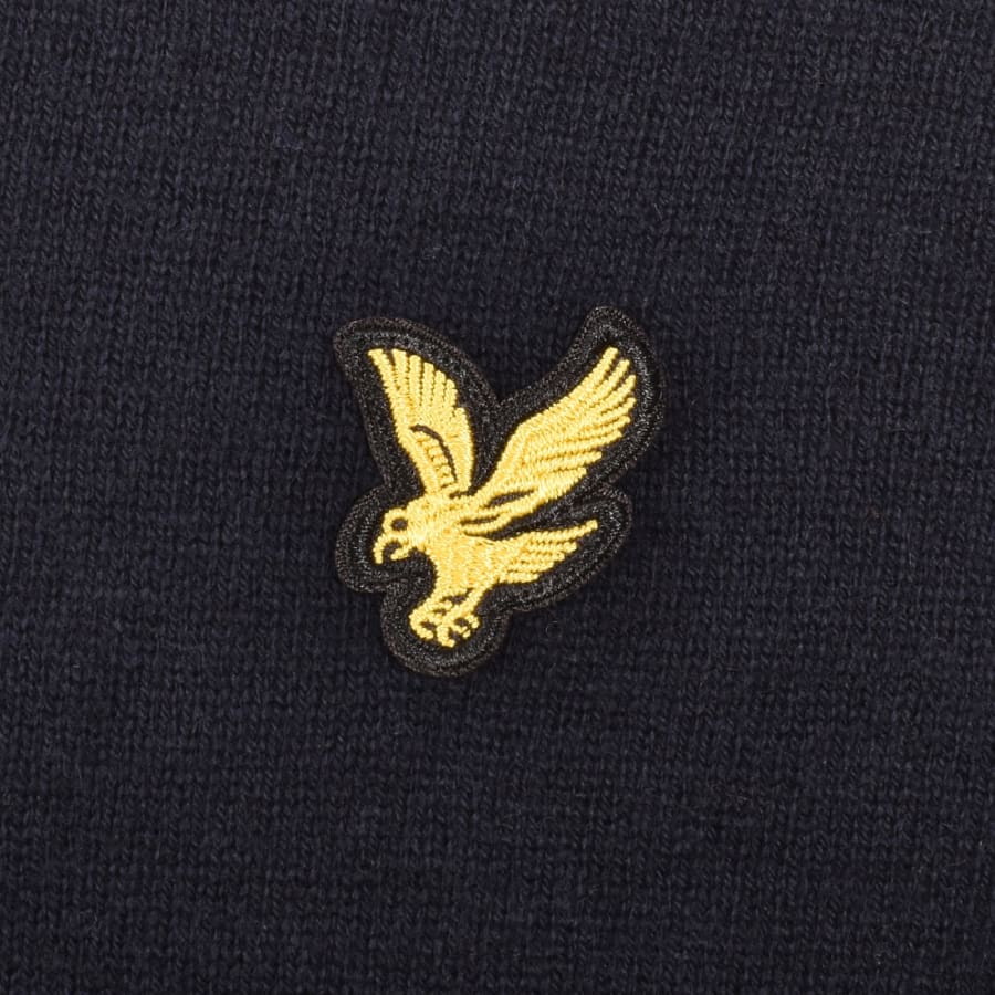 Image number 3 for Lyle And Scott Cotton Merino Jumper Navy