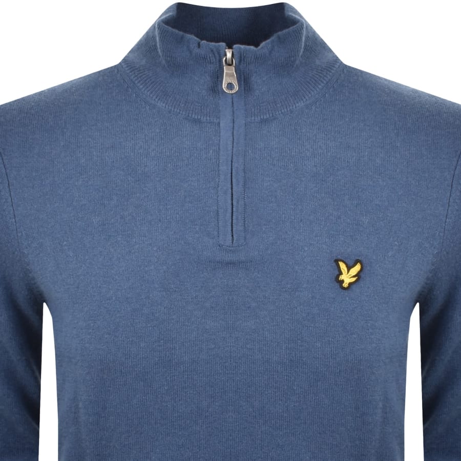 Image number 2 for Lyle And Scott Knitted Jumper Blue