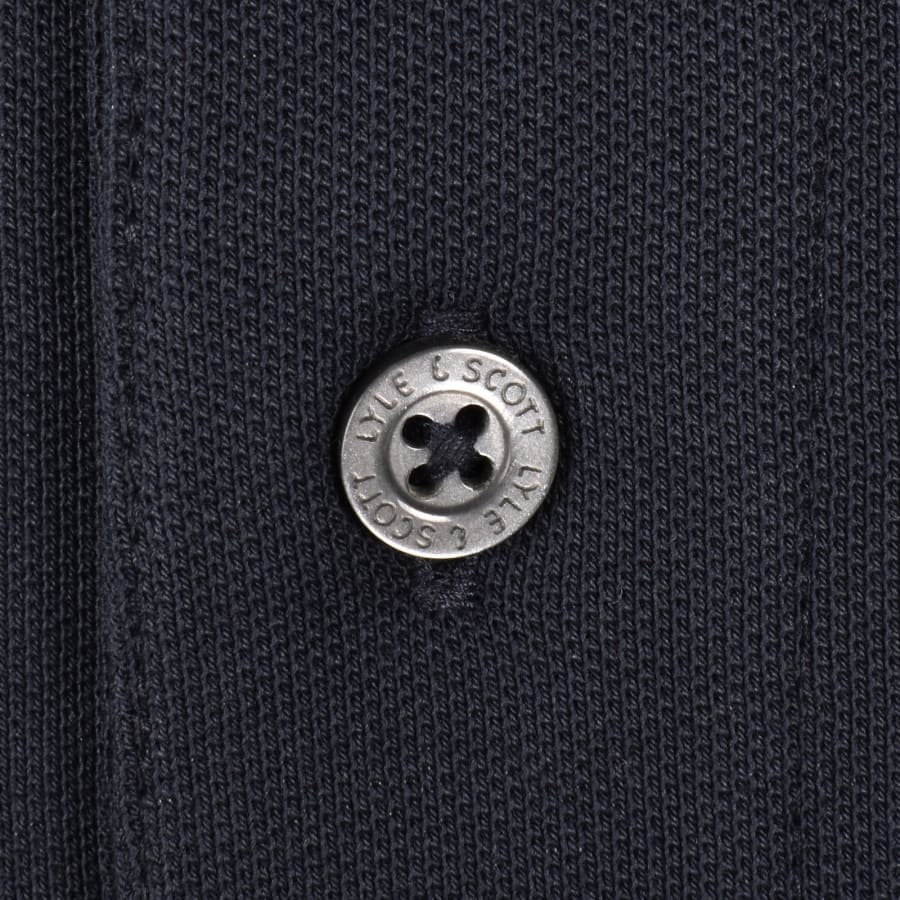 Image number 4 for Lyle And Scott Striped Tipped Polo T Shirt Navy