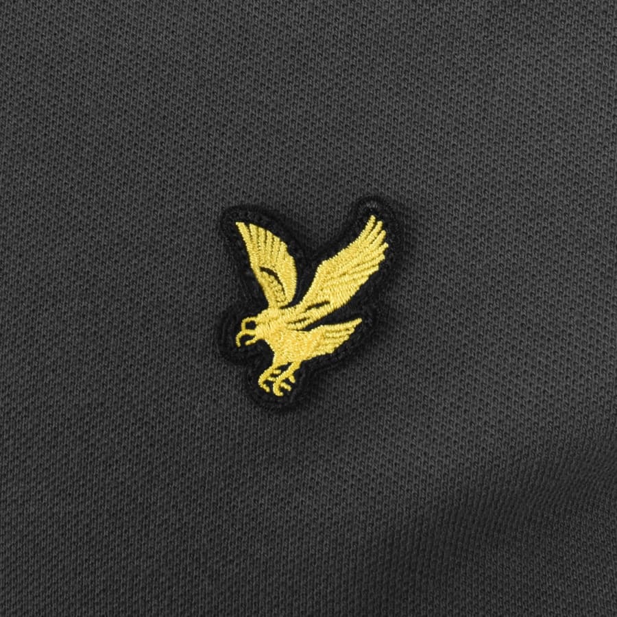 Image number 3 for Lyle And Scott Striped Tipped Polo T Shirt Grey