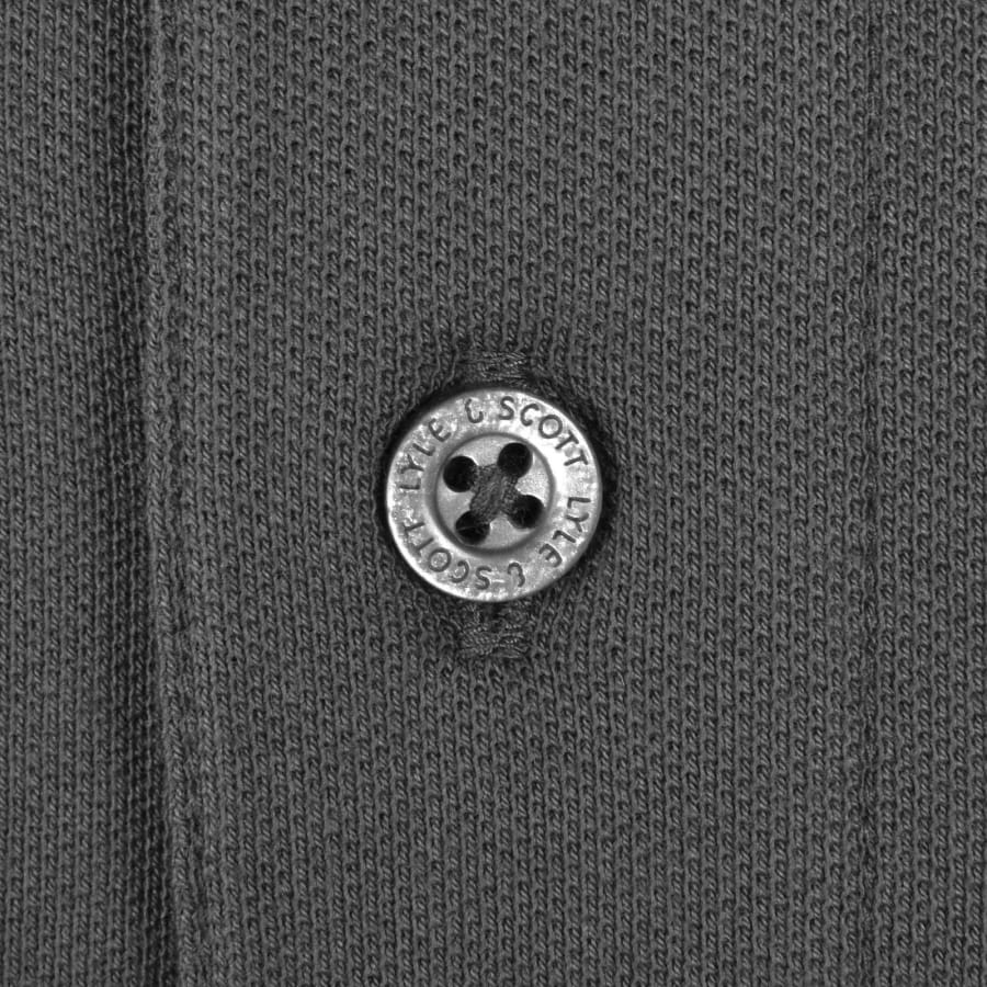 Image number 4 for Lyle And Scott Striped Tipped Polo T Shirt Grey