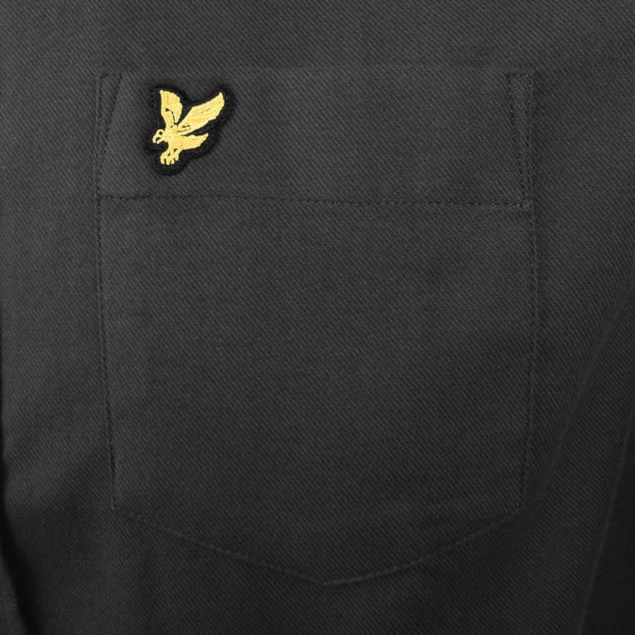 Image number 3 for Lyle And Scott Flannel Long Sleeve Shirt Grey