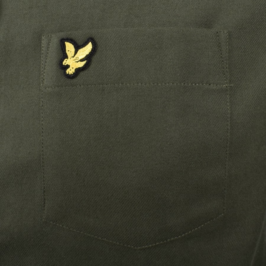 Image number 3 for Lyle And Scott Flannel Long Sleeve Shirt Green