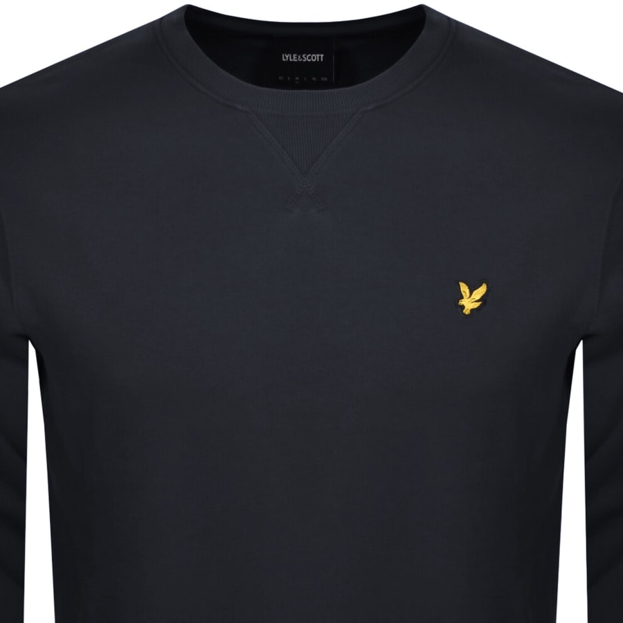 Image number 2 for Lyle And Scott Crew Neck Sweatshirt Navy