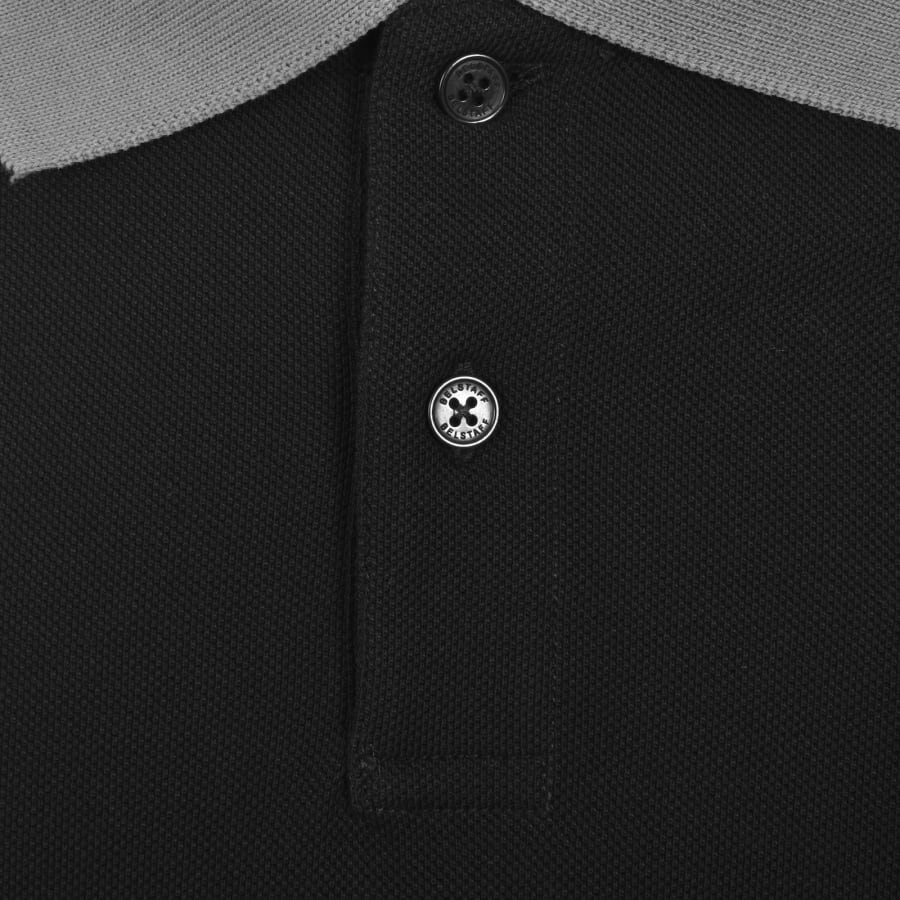 Image number 4 for Belstaff Contrast Collar Polo T Shirt Black