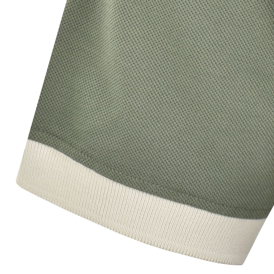 Image number 5 for Belstaff Contrast Collar Polo T Shirt Green