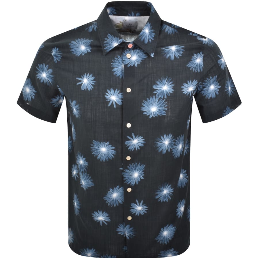 Image number 1 for Paul Smith Short Sleeved Shirt Navy
