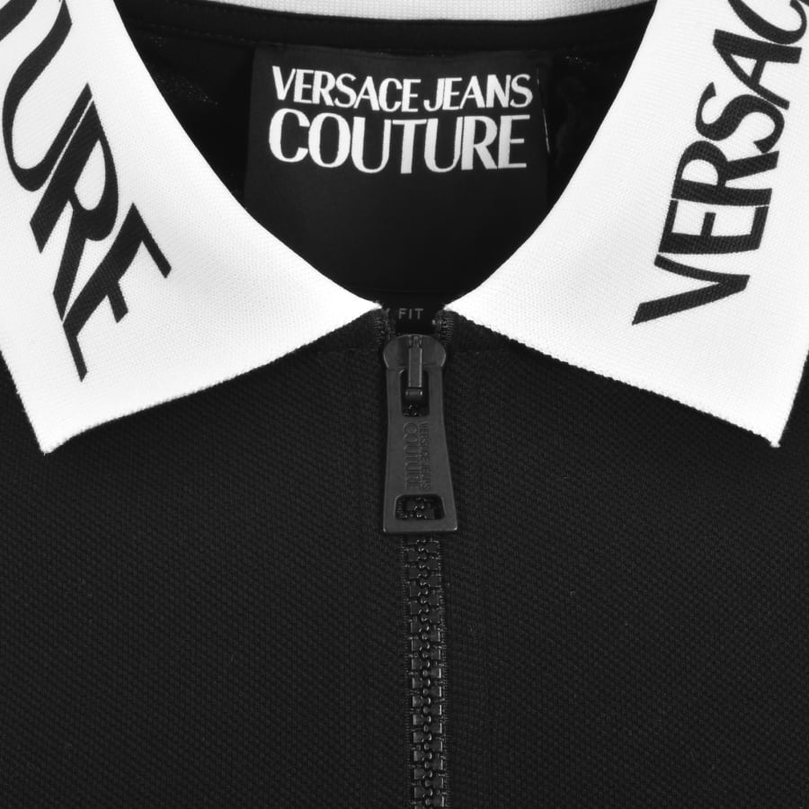 Image number 4 for Versace Jeans Couture Liquify Polo T Shirt Black