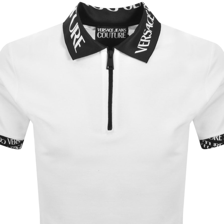 Image number 2 for Versace Jeans Couture Liquify Polo T Shirt White