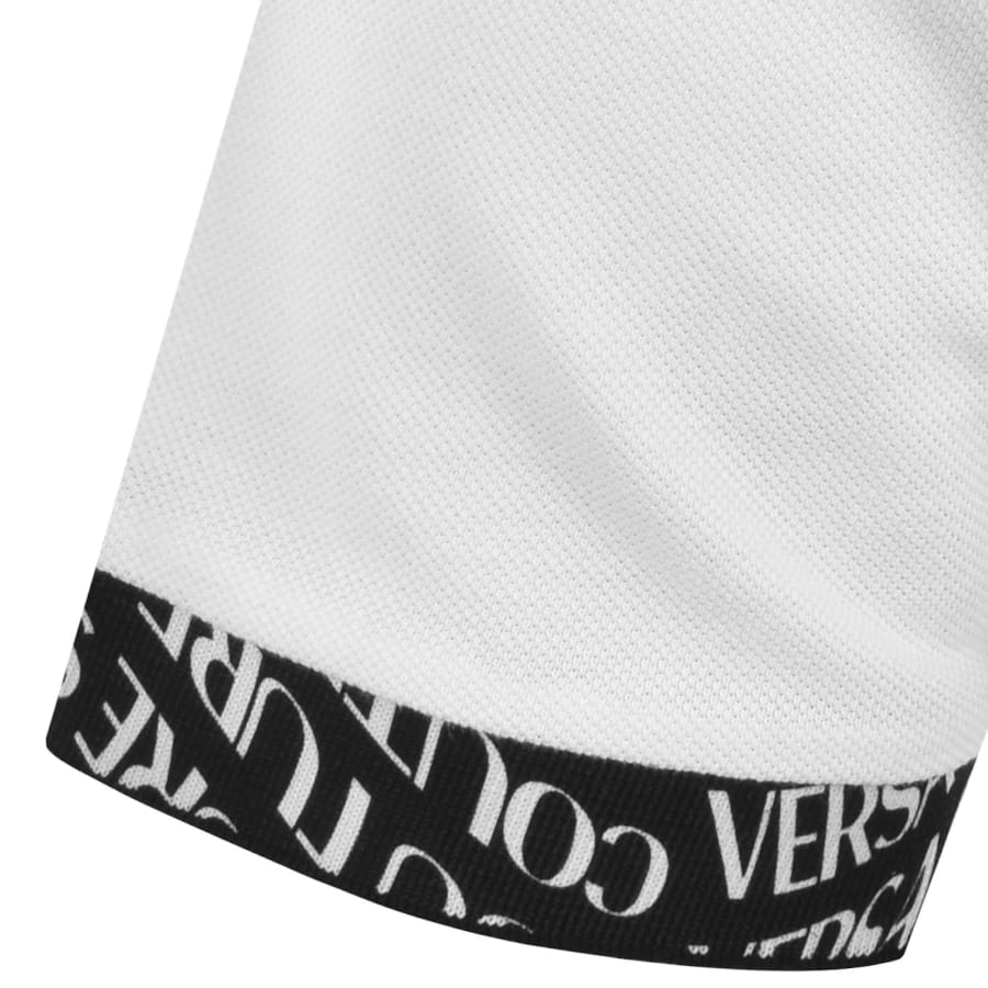 Image number 3 for Versace Jeans Couture Liquify Polo T Shirt White
