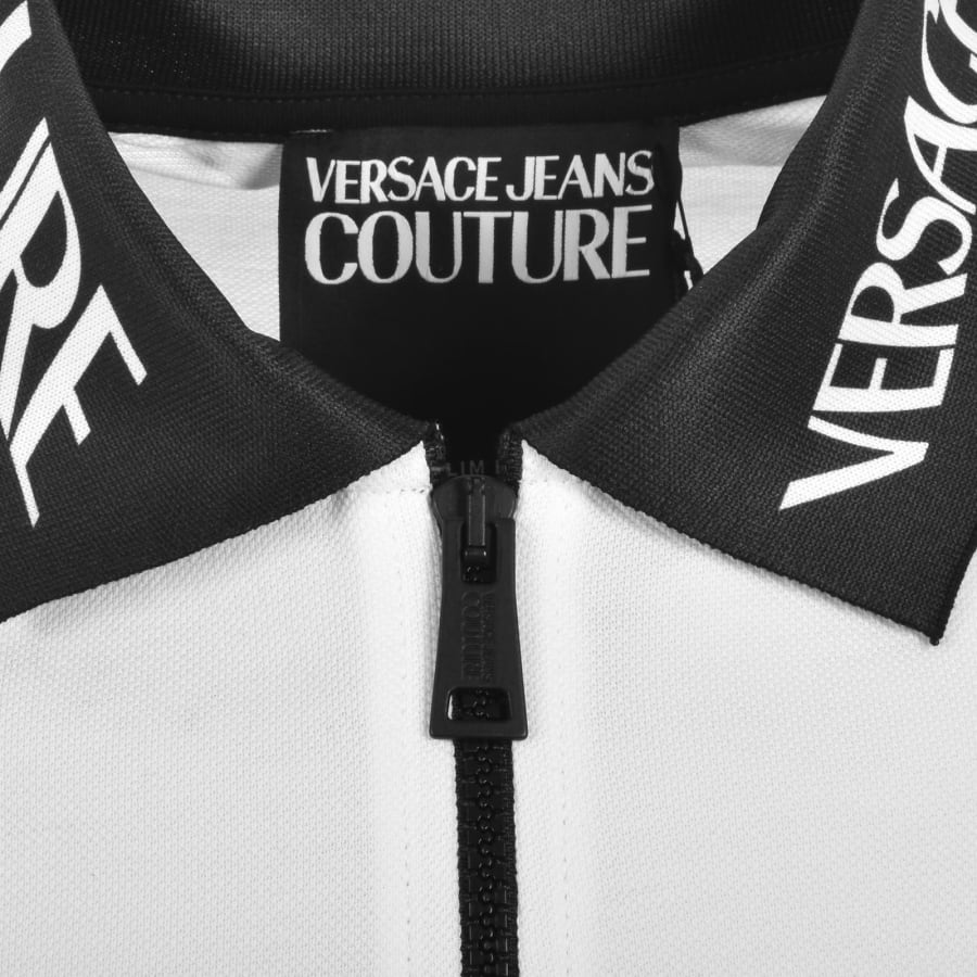 Image number 4 for Versace Jeans Couture Liquify Polo T Shirt White
