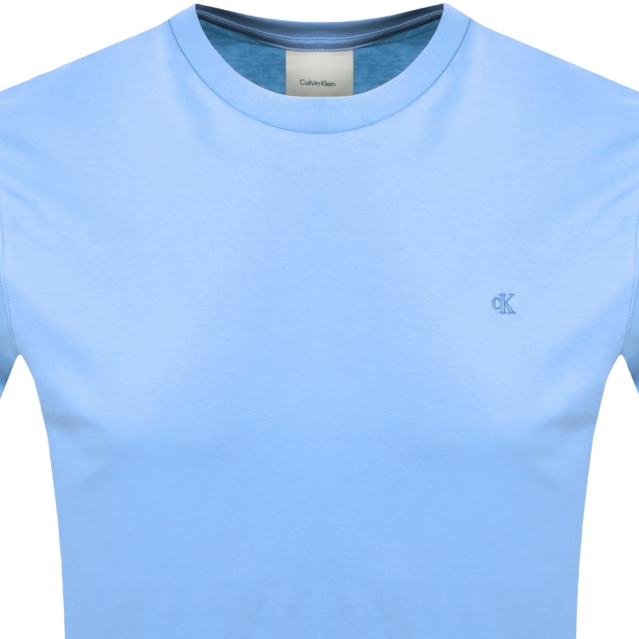 Image number 2 for Calvin Klein Chest Logo T Shirt Blue