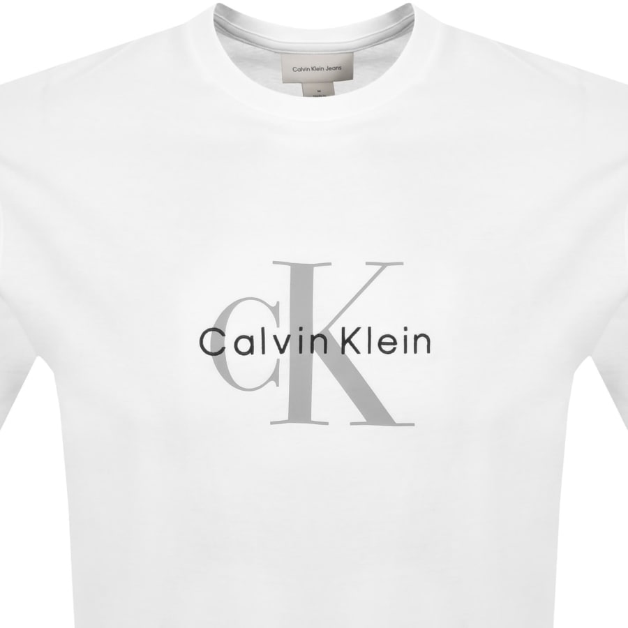 Image number 2 for Calvin Klein Jeans Hero Monologo T Shirt White