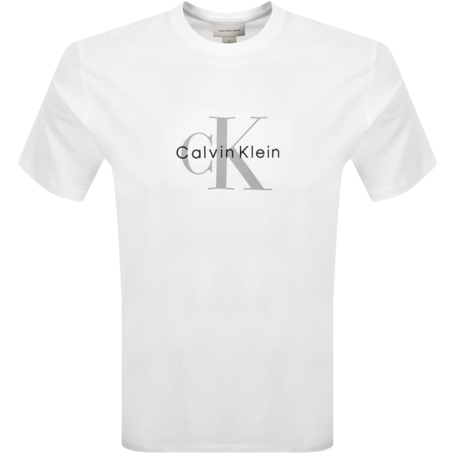 Image number 1 for Calvin Klein Jeans Hero Monologo T Shirt White