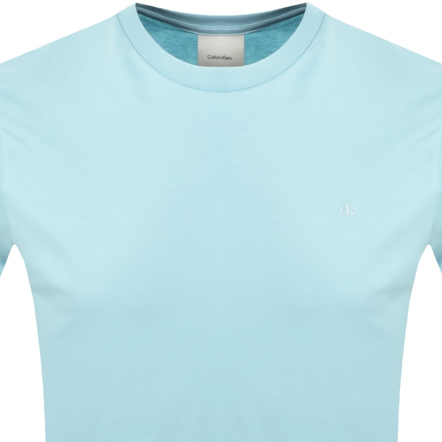 Image number 2 for Calvin Klein Chest Logo T Shirt Blue