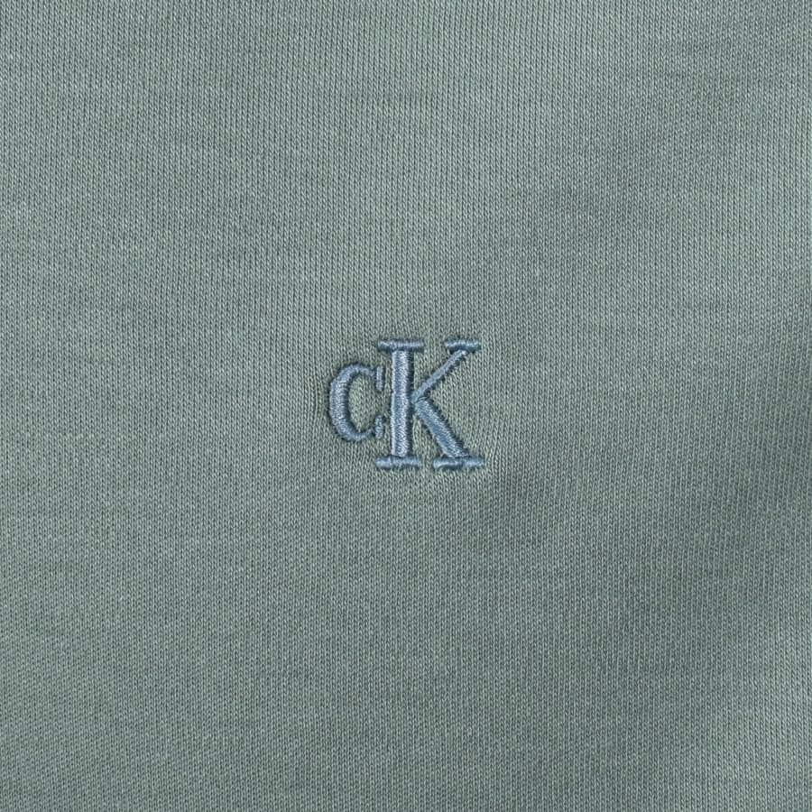 Image number 3 for Calvin Klein Chest Logo T Shirt Stormy Sea