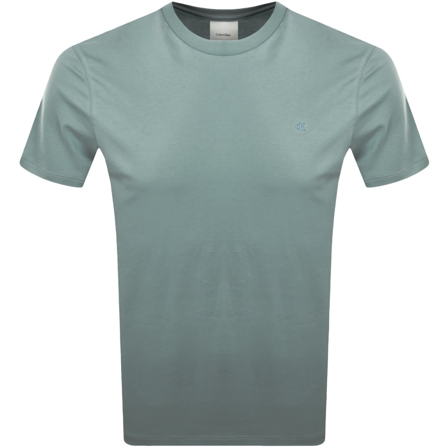 Image number 1 for Calvin Klein Chest Logo T Shirt Stormy Sea