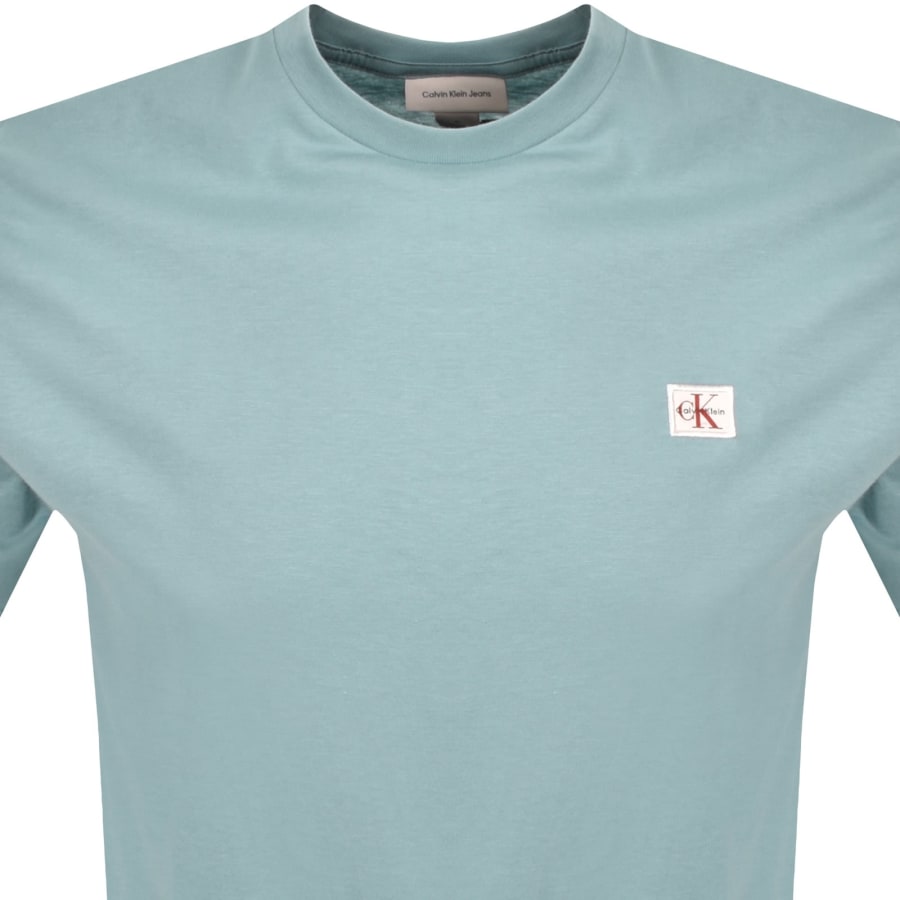 Image number 2 for Calvin Klein Jeans Badge T Shirt Smoke Blue