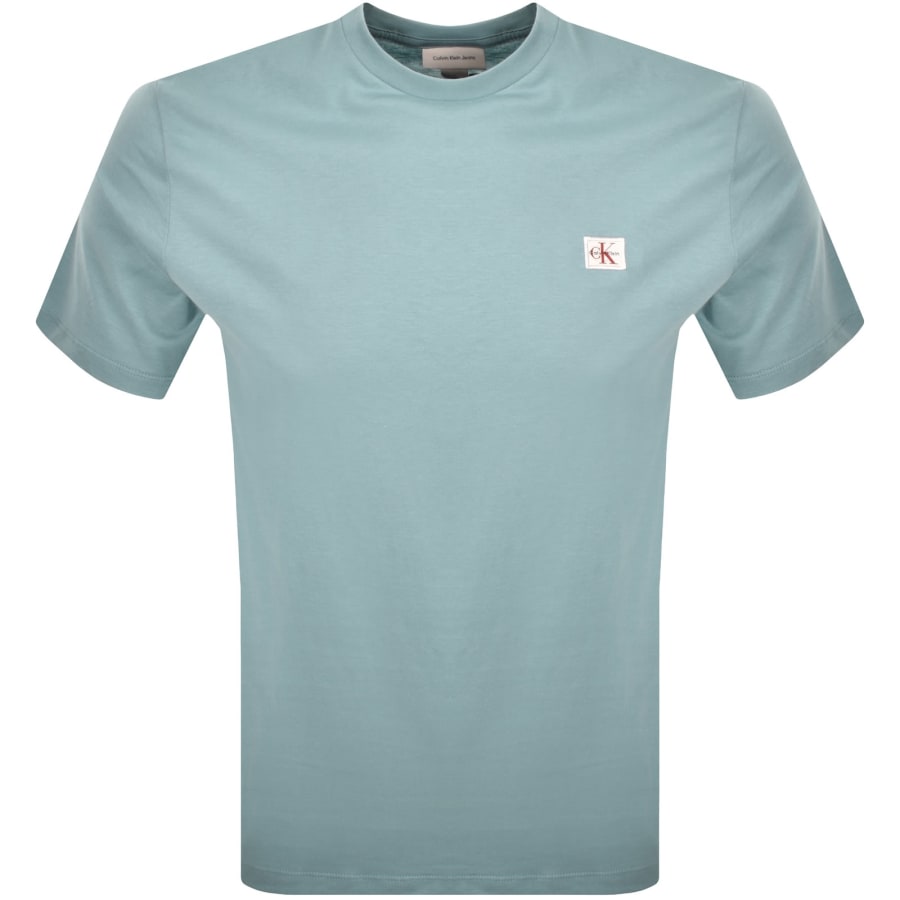 Image number 1 for Calvin Klein Jeans Badge T Shirt Smoke Blue