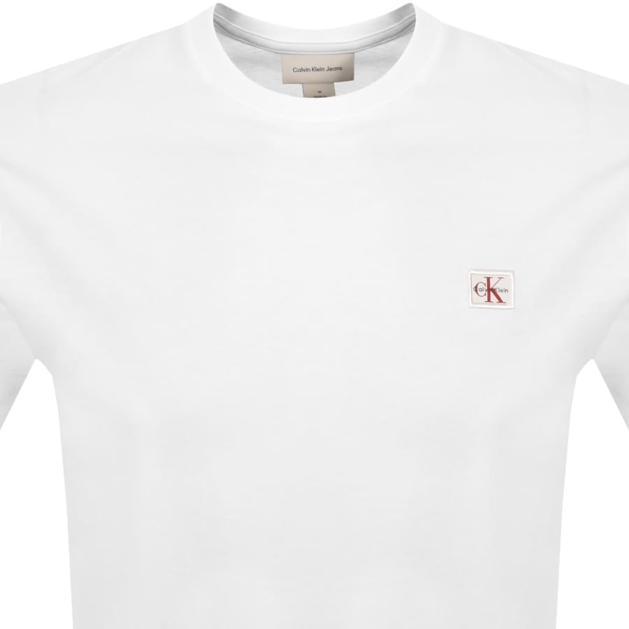 Image number 2 for Calvin Klein Jeans Badge T Shirt White