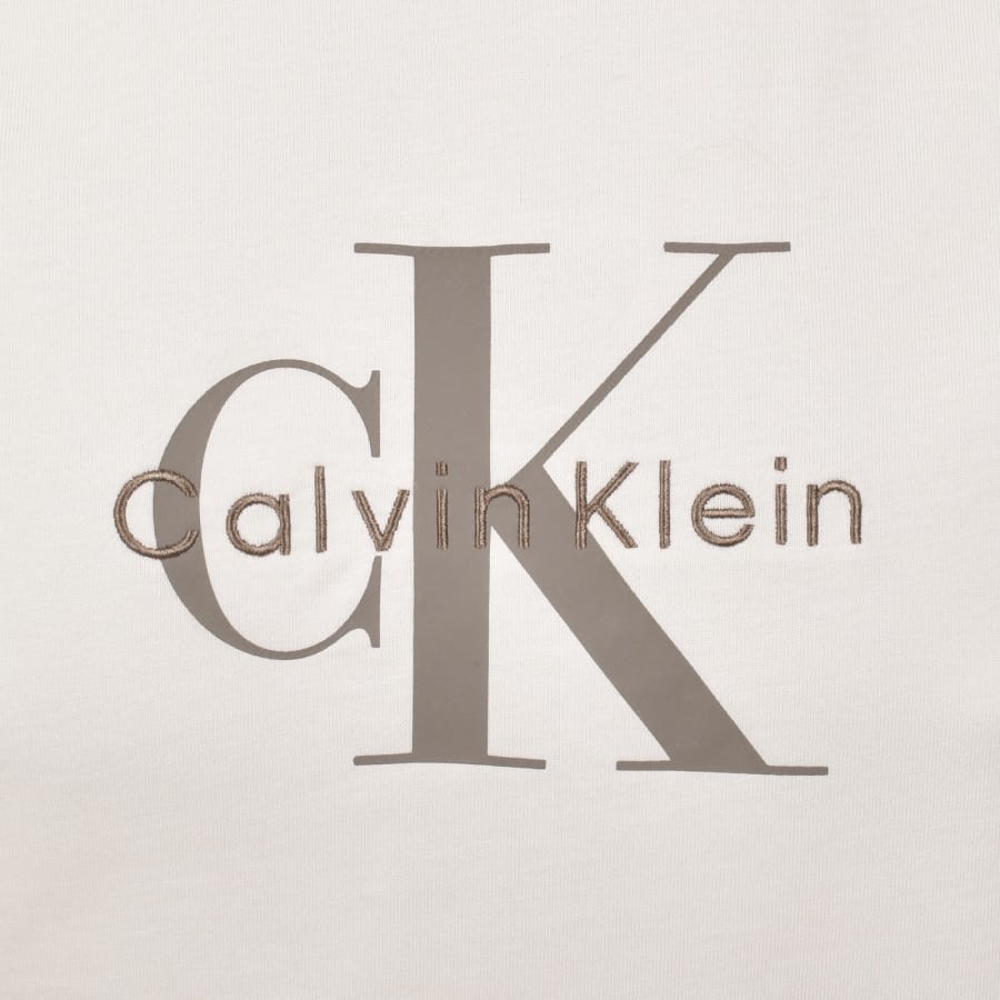 Image number 3 for Calvin Klein Jeans Hero Monologo T Shirt Beige