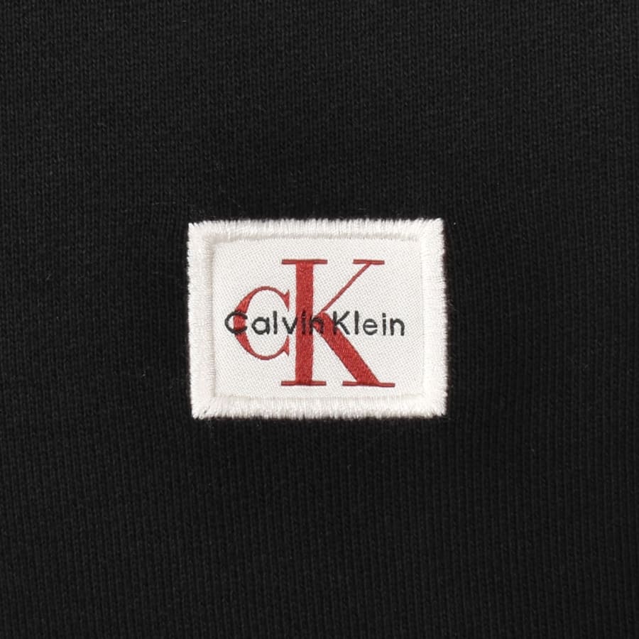 Image number 3 for Calvin Klein Jeans Terry Hoodie Black