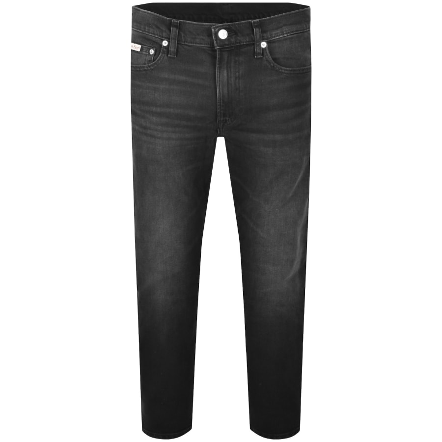 Image number 2 for Calvin Klein Jeans Slim Taper Jeans Black