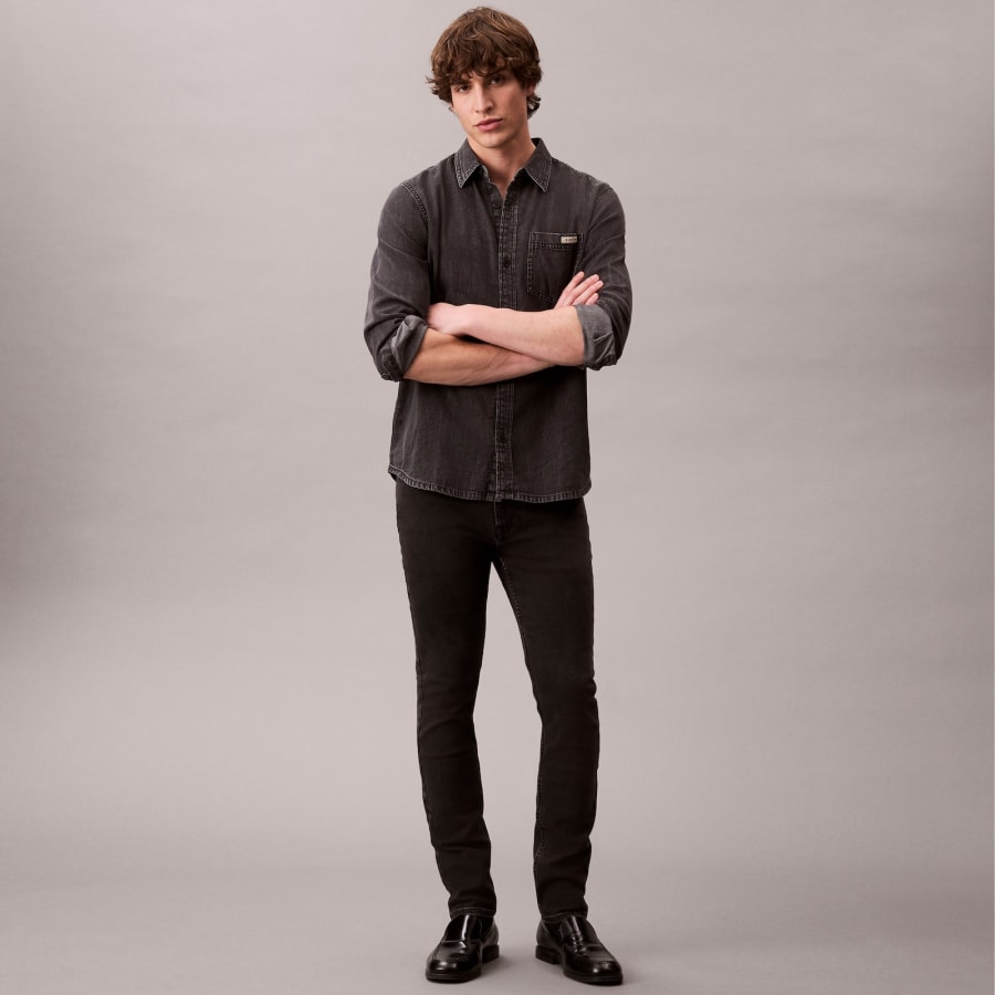 Image number 5 for Calvin Klein Jeans Skinny Jeans Essential Black