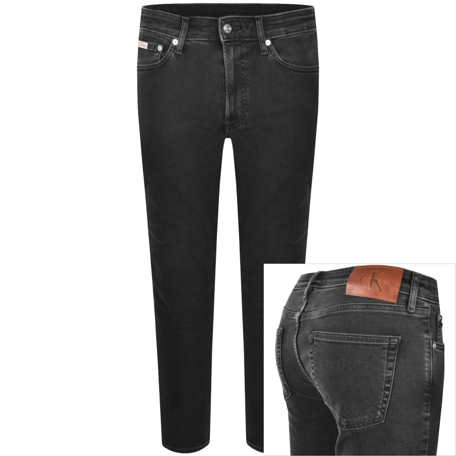 Image number 1 for Calvin Klein Jeans Skinny Jeans Essential Black