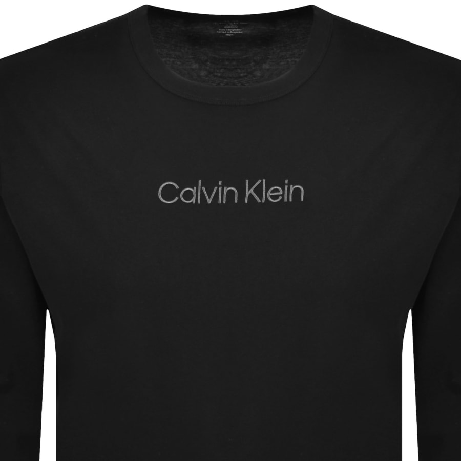 Image number 2 for Calvin Klein Lounge Long Sleeve T Shirt Black