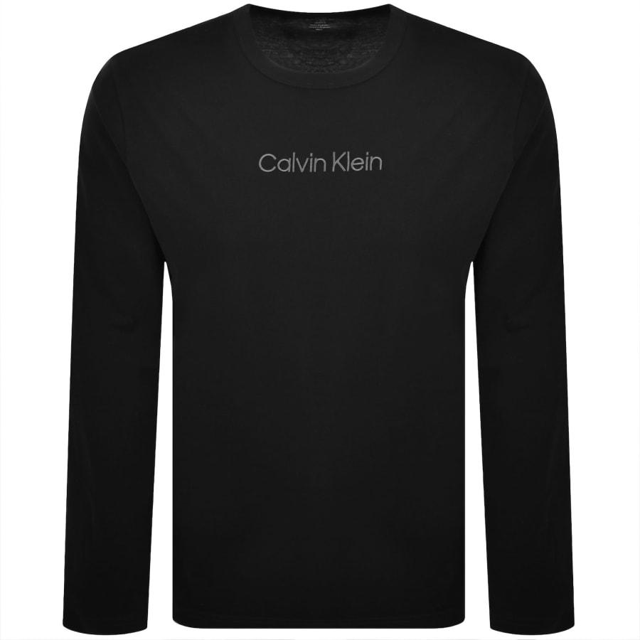 Image number 1 for Calvin Klein Lounge Long Sleeve T Shirt Black