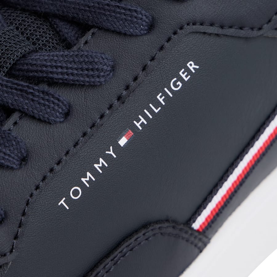 Image number 4 for Tommy Hilfiger Basket Core Trainers Navy