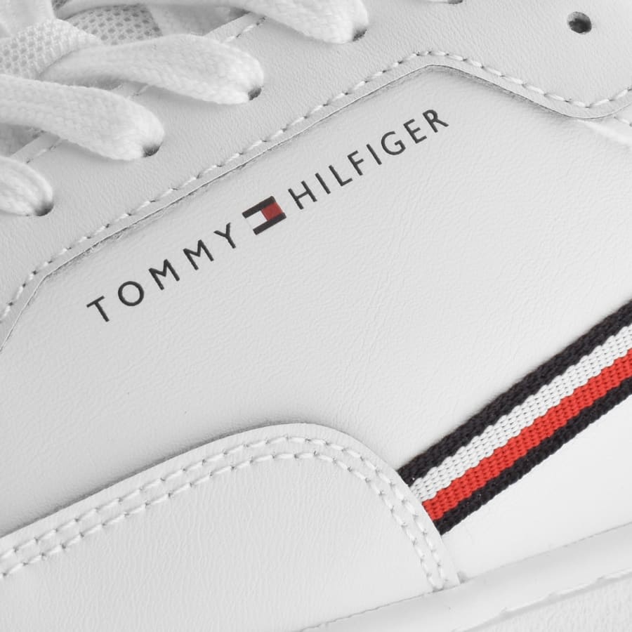 Image number 4 for Tommy Hilfiger Basket Core Trainers White