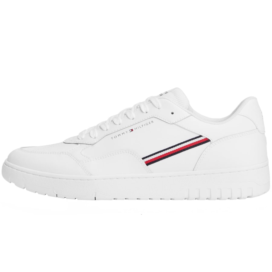 Image number 1 for Tommy Hilfiger Basket Core Trainers White