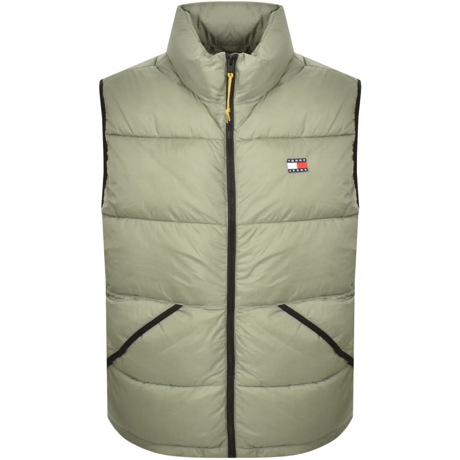 Image number 1 for Tommy Jeans Vail Puffer Gilet Green