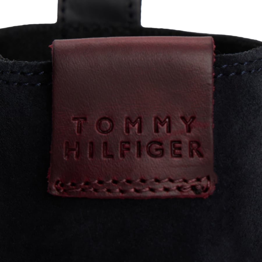 Image number 4 for Tommy Hilfiger Suede Chelsea Boots Navy