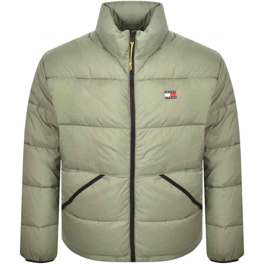 Image number 1 for Tommy Jeans Vail Puffer Jacket Green