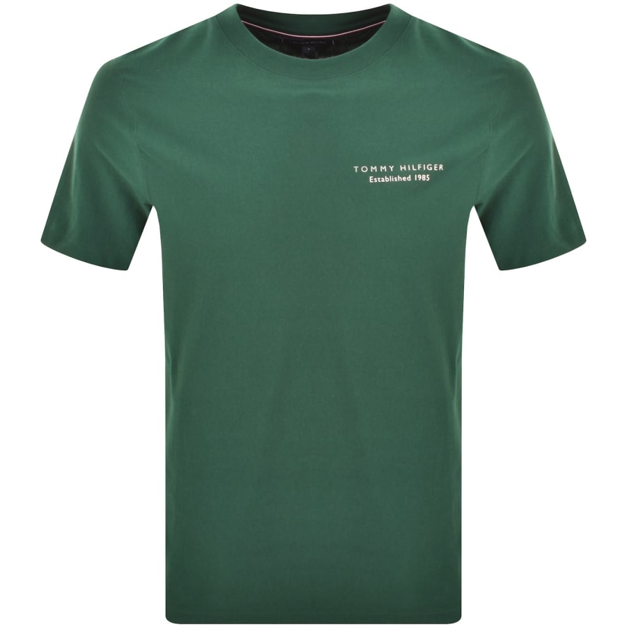 Image number 2 for Tommy Hilfiger Photo Print T Shirt Green