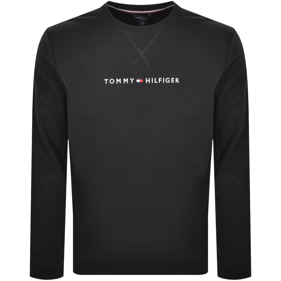 Image number 1 for Tommy Hilfiger Crew Neck Sweatshirt Black