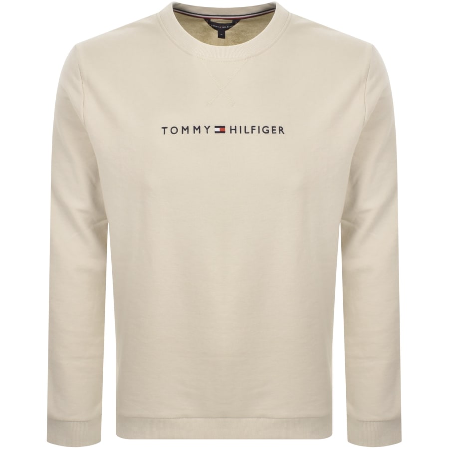 Image number 1 for Tommy Hilfiger Track Top Sweatshirt Beige