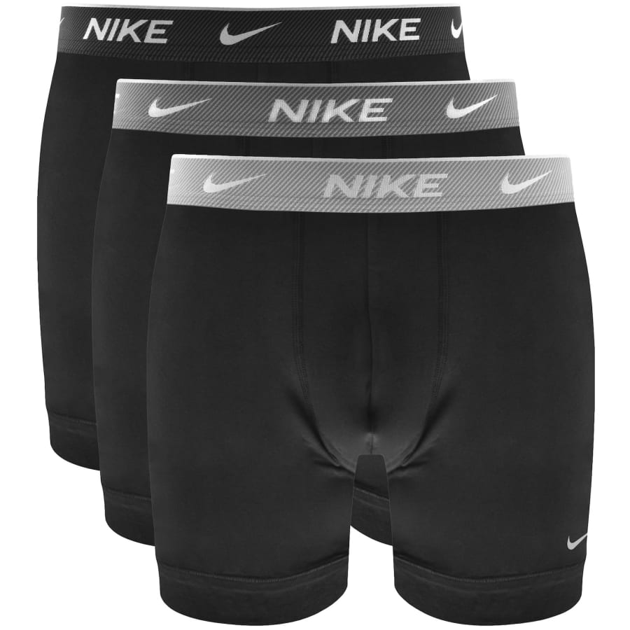 Image number 1 for Nike 3 Pack Everyday Boxer Briefs Black