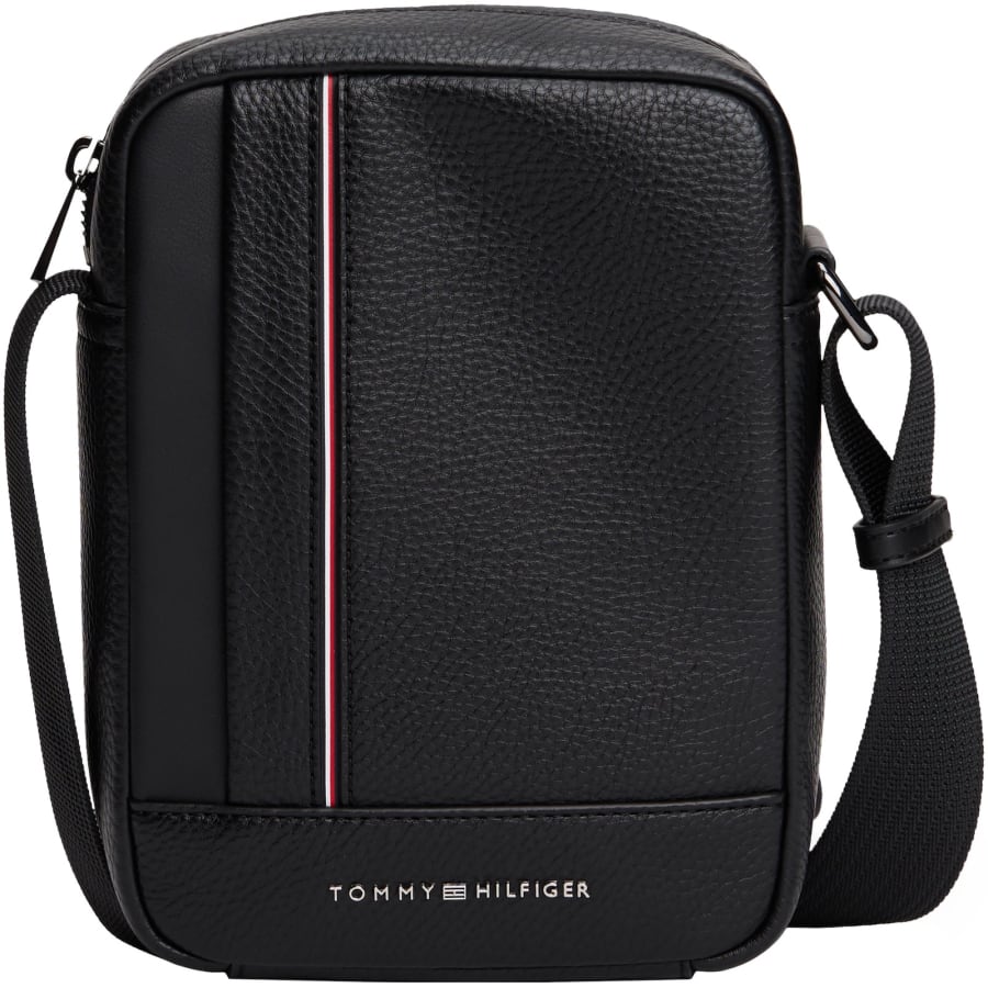 Image number 1 for Tommy Hilfiger Mini Reporter Bag Black