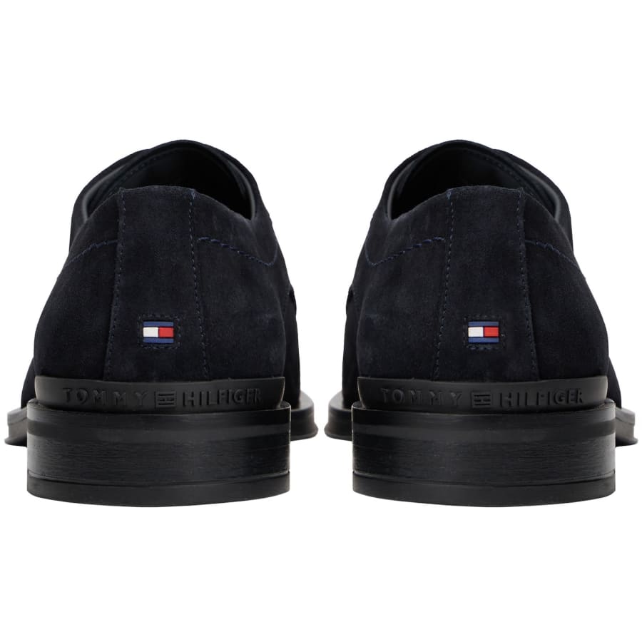 Image number 2 for Tommy Hilfiger Suede Derby Shoes Navy