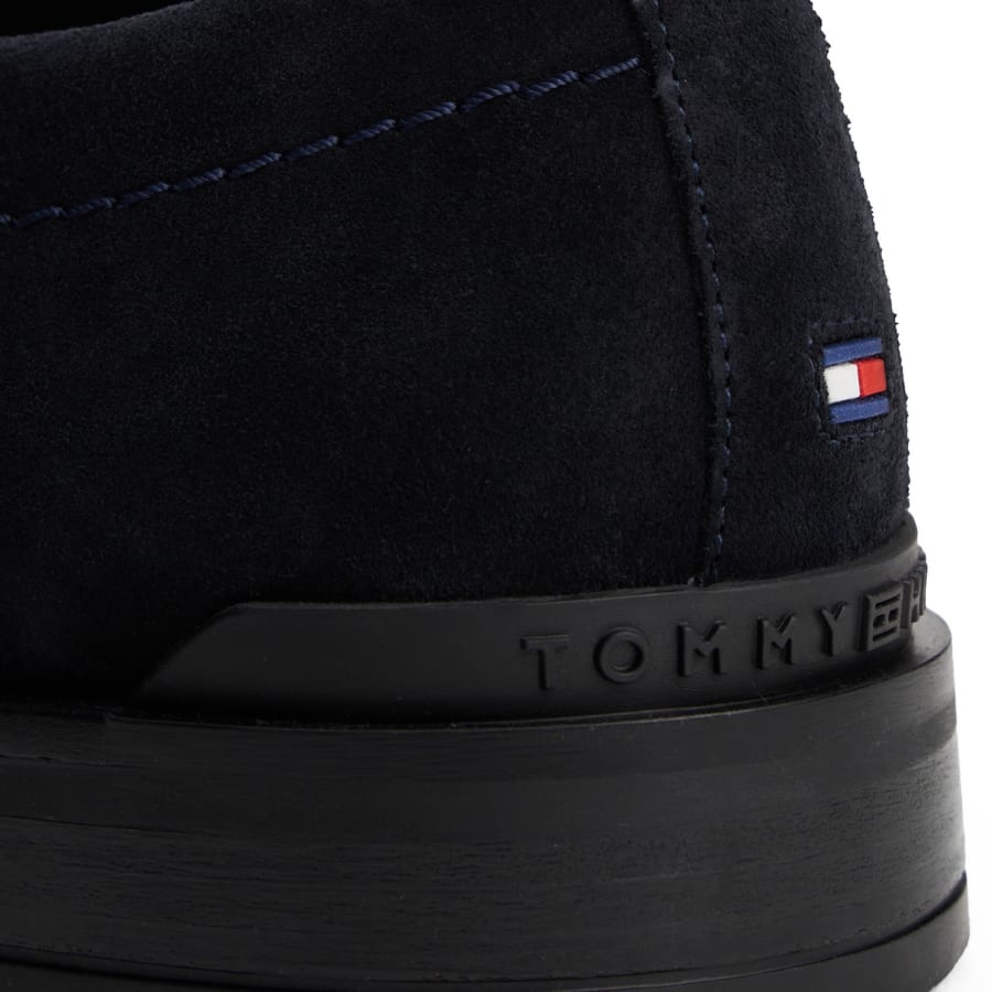 Image number 4 for Tommy Hilfiger Suede Derby Shoes Navy
