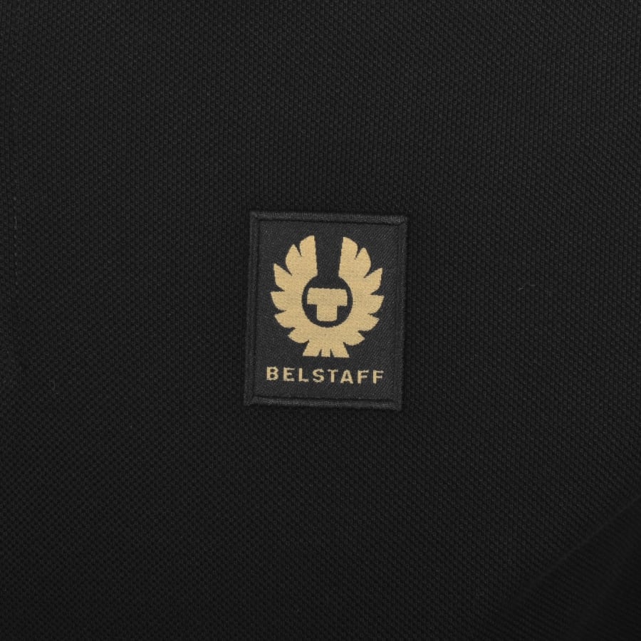 Image number 3 for Belstaff Long Sleeve Polo T Shirt Black